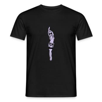 Lingerie Beauty 002 Design - Men's T-Shirt - black - Front - AI Model Male 178 light (178cm)