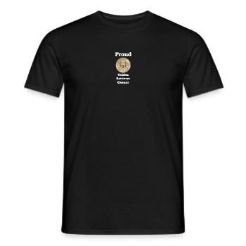 Goldies, Proud Golden Retriever Owner - Männer T-Shirt - Schwarz - Vorne - AI Model Male 178 light (178cm)