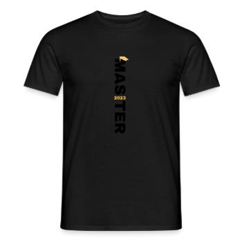 Master 2023 Graduation - Men's T-Shirt - black - Front - AI Model Male 178 light (178cm)