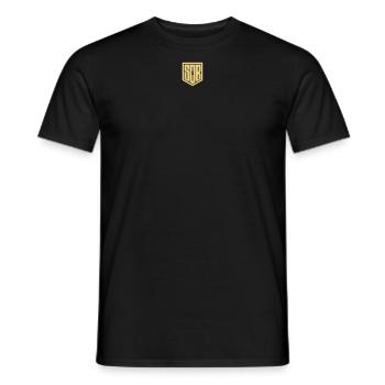 Fils de batterie - Logo SOB moderne - T-shirt homme - noir - Devant - AI Model Male 178 light (178cm)