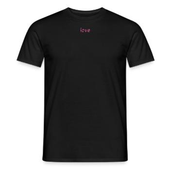 Love - Männer T-Shirt - Schwarz - Vorne - AI Model Male 178 light (178cm)