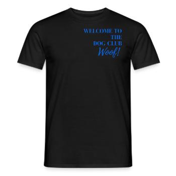 Welcome to the Dog Club - Männer T-Shirt - Schwarz - Vorne - AI Model Male 178 light (178cm)