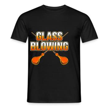 Verre soufflé - T-shirt homme - noir - Devant - AI Model Male 178 light (178cm)