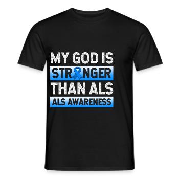 ALS Nervenkrankheit - Männer T-Shirt - Schwarz - Vorne - AI Model Male 178 light (178cm)