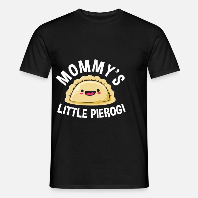 Polen Polnisch Pierogi - Männer T-Shirt - Schwarz