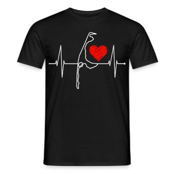 Sylt Skyline Nordsee Herzschlag Nordfriesen Sylter - Männer T-Shirt - Schwarz - Vorne - AI Model Male 178 light (178cm)
