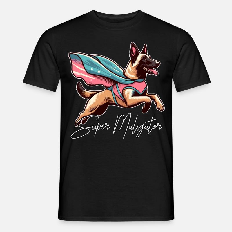 Super Mali Belgischer Schäferhund Cape Geschenk - Männer T-Shirt - Schwarz