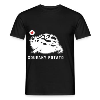 Frosch Desert Rain Frog - Men's T-Shirt - black - Front - AI Model Male 178 light (178cm)