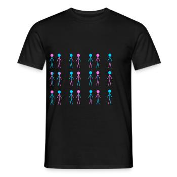 Gender LGBT Queer Vielfalt Gay pride - Männer T-Shirt - Schwarz - Vorne - AI Model Male 178 light (178cm)