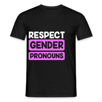 LGBT Gender Queer Diversity Gay pride - Men's T-Shirt - black - Front - AI Model Male 178 light (178cm)