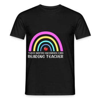 Grundschullehrer Lesen Vorschule Grundschule - Männer T-Shirt - Schwarz - Vorne - AI Model Male 178 light (178cm)
