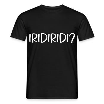 Bayrische Sprüche iridiridi - Männer T-Shirt - Schwarz - Vorne - AI Model Male 178 light (178cm)