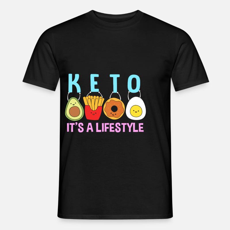 Keto Diät - Männer T-Shirt - Schwarz