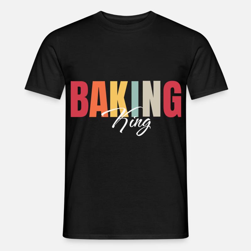 Baking Baker King Men - Men's T-shirt - black
