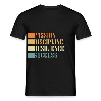 Workaholic Resilienz - Männer T-Shirt - Schwarz - Vorne - AI Model Male 178 light (178cm)