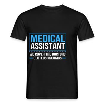 Medical Physician MFA - Men's T-Shirt - black - Front - AI Model Male 178 light (178cm)