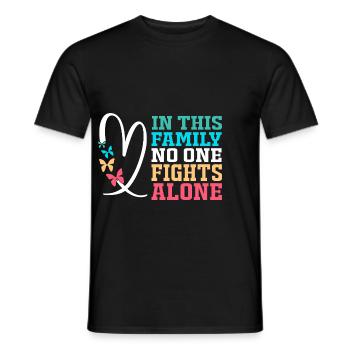Hirnschlag Schlaganfall - Männer T-Shirt - Schwarz - Vorne - AI Model Male 178 light (178cm)