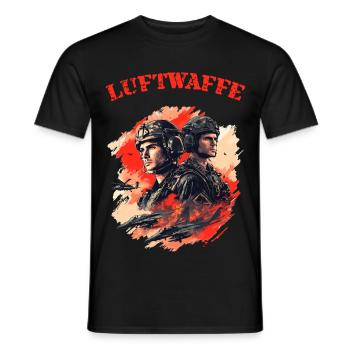 Himmelsherren - Elite der Lüfte - Männer T-Shirt - Schwarz - Vorne - AI Model Male 178 light (178cm)