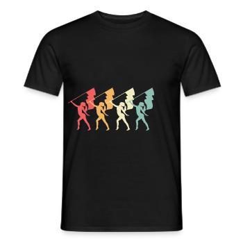 Carnaval Drapeau Carnaval agitant des drapeaux - T-shirt homme - noir - Devant - AI Model Male 178 light (178cm)