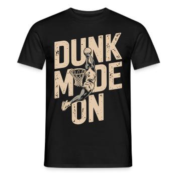 Dunk-Modus aktiviert - Männer T-Shirt - Schwarz - Vorne - AI Model Male 178 light (178cm)