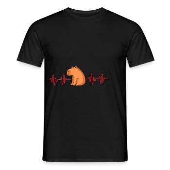 Capibara Capybara - Männer T-Shirt - Schwarz - Vorne - AI Model Male 178 light (178cm)