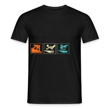 Dachdecker Handwerker Beruf Spruch - Männer T-Shirt - Schwarz - Vorne - AI Model Male 178 light (178cm)