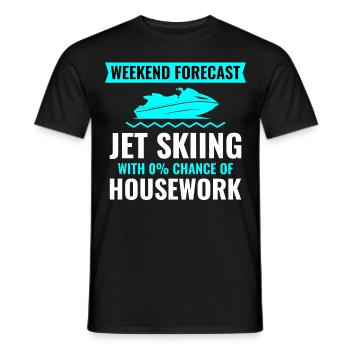 Jet Skiing Weekend Getaway - Men's T-Shirt - black - Front - AI Model Male 178 light (178cm)