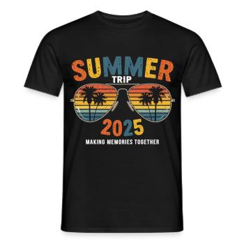 Sunglasses & Sun 2025 - Men's T-Shirt - black - Front - AI Model Male 178 light (178cm)