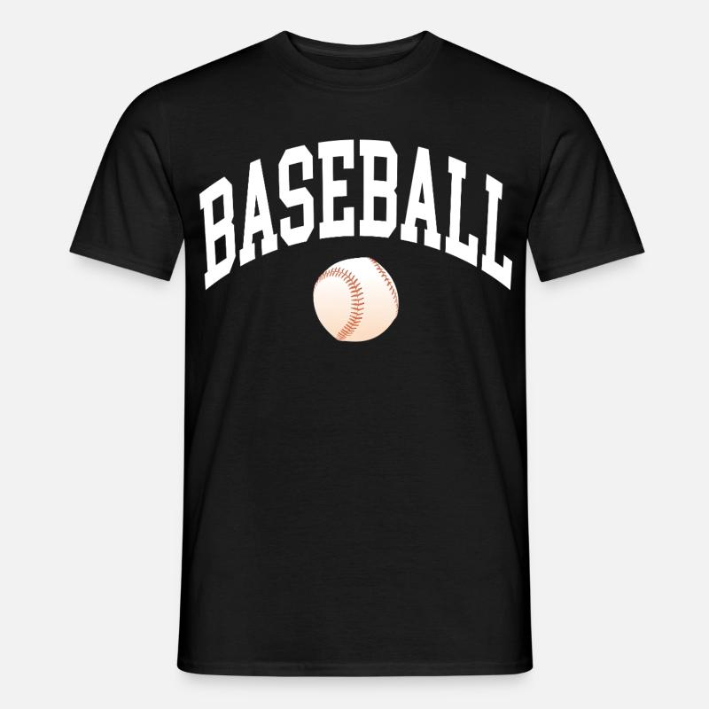 Baseball - Männer T-Shirt - Schwarz