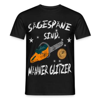 Sägespäne sind Männer Glitzer - Männer T-Shirt - Schwarz - Vorne - AI Model Male 178 light (178cm)