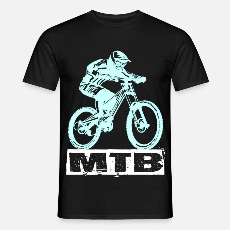 MTB Fahrrad - Männer T-Shirt - Schwarz