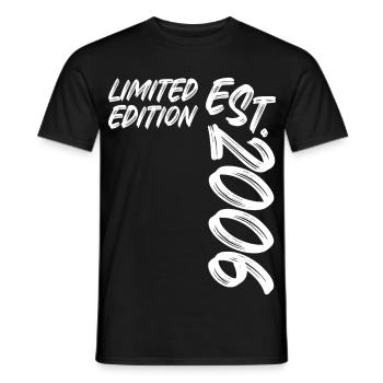Édition limitée est. 2006 - T-shirt homme - noir - Devant - AI Model Male 178 light (178cm)