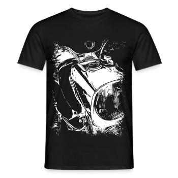 Légende deux temps noir et blanc - T-shirt homme - noir - Devant - AI Model Male 178 light (178cm)
