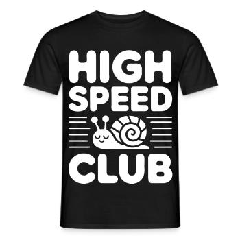 Turbo Snail Fun - Men's T-Shirt - black - Front - AI Model Male 178 light (178cm)