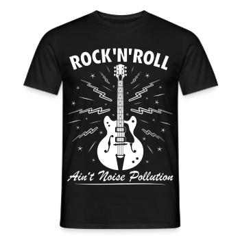 Rock 'n' Roll ist keine Lärmbelastung - Männer T-Shirt - Schwarz - Vorne - AI Model Male 178 light (178cm)
