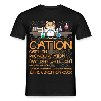 Kation - Männer T-Shirt - Schwarz - Vorne - AI Model Male 178 light (178cm)