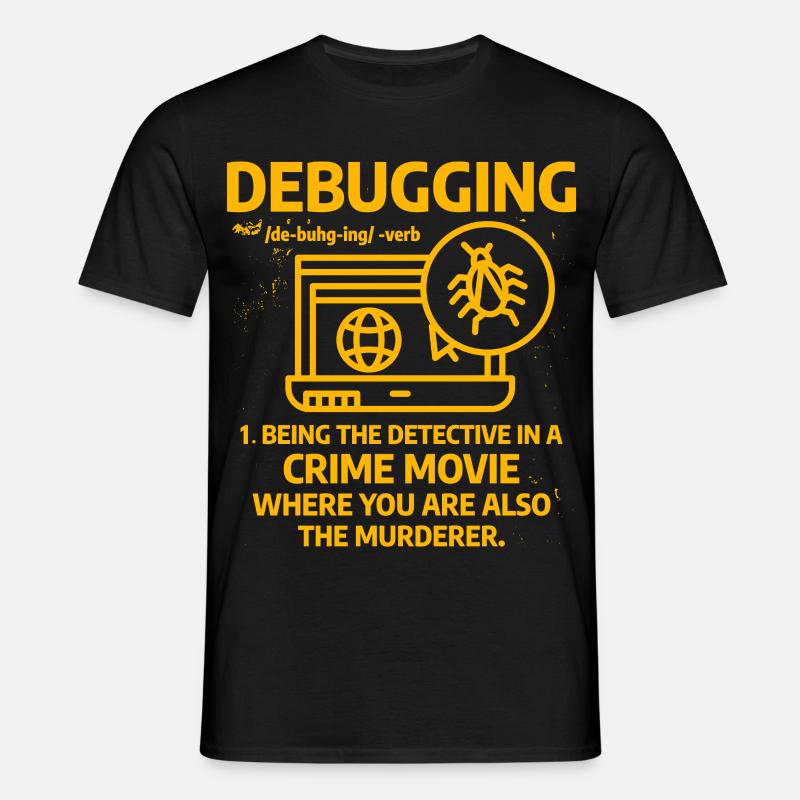 Debugging - Men's T-Shirt - black