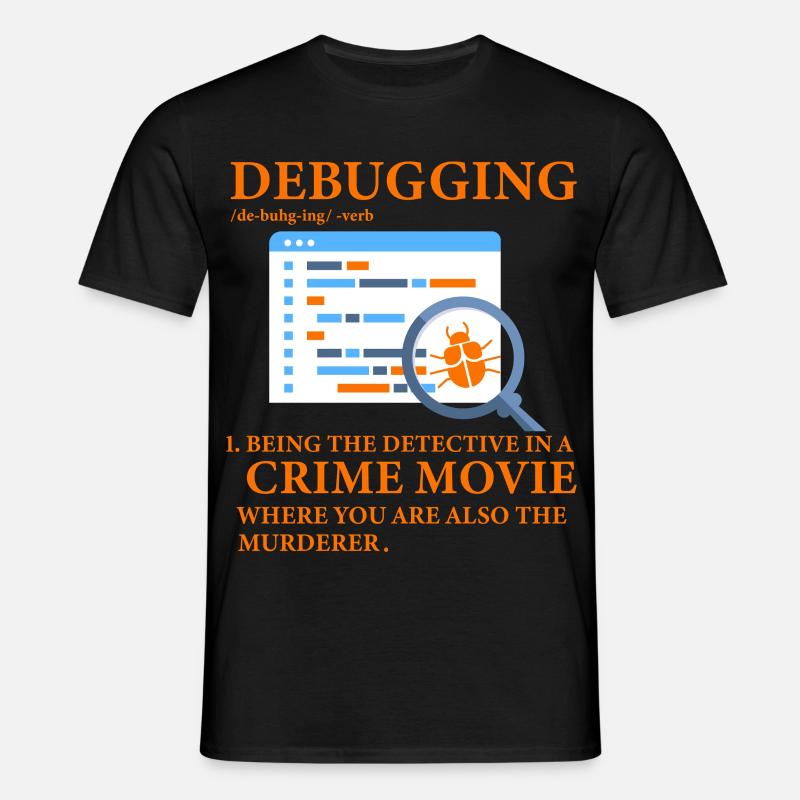 Debugging - Men's T-Shirt - black