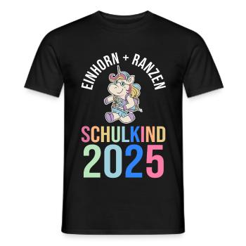 Kita Abschied Erste Klasse Einschulung 2025 - Männer T-Shirt - Schwarz - Vorne - AI Model Male 178 light (178cm)