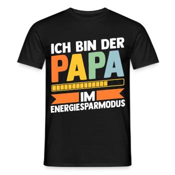Père Équipe Papa - T-shirt homme - noir - Devant - AI Model Male 178 light (178cm)
