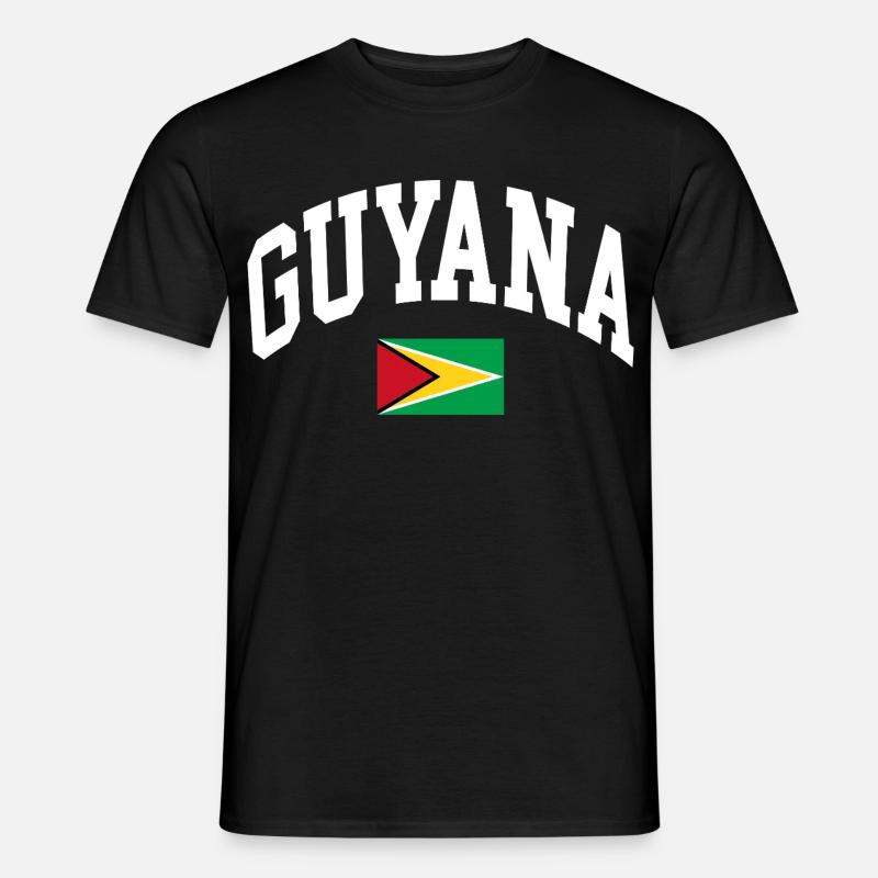 Guyana - Männer T-Shirt - Schwarz