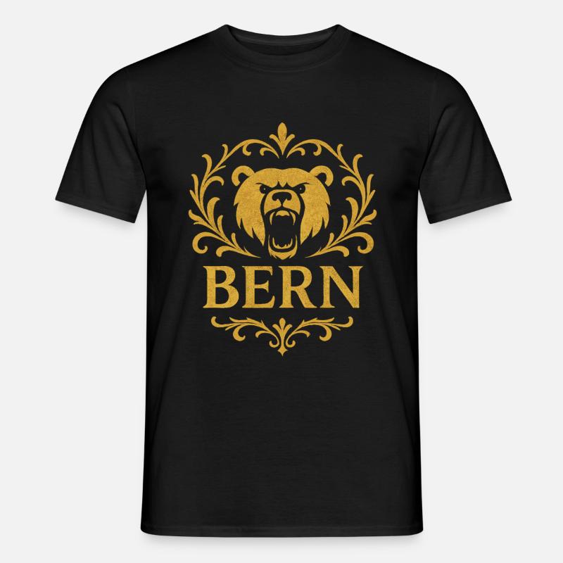 Berner Bär - Männer T-Shirt - Schwarz