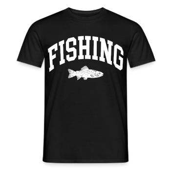 Fishing Fishing Fish - Men's T-Shirt - black - Front - AI Model Male 178 light (178cm)