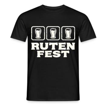 Rutenfest Ravensburg Bier Symbole - Männer T-Shirt - Schwarz - Vorne - AI Model Male 178 light (178cm)