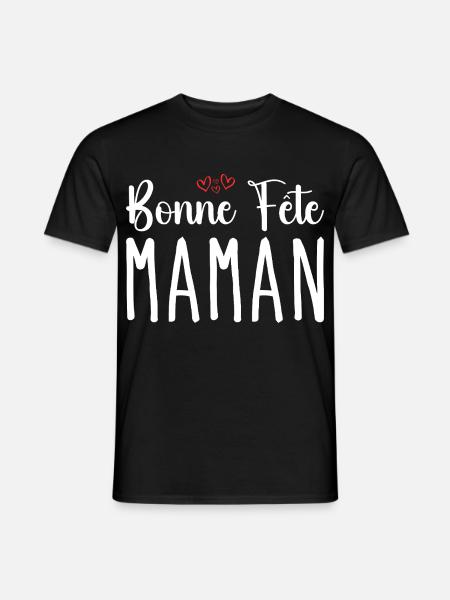 Bonne Fête Maman - T-shirt homme - noir