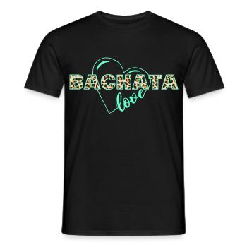 Bachata Love Animal Print - Männer T-Shirt - Schwarz - Vorne - AI Model Male 178 light (178cm)