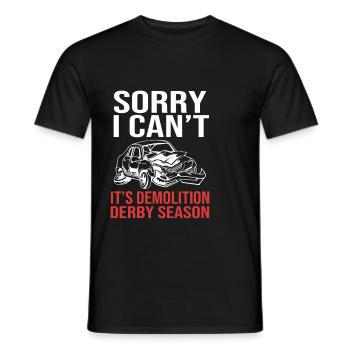 Démolition du derby - T-shirt homme - noir - Devant - AI Model Male 178 light (178cm)