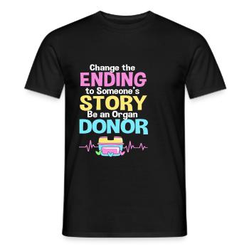 Nierenspender Spender Niere - Männer T-Shirt - Schwarz - Vorne - AI Model Male 178 light (178cm)