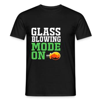 Verre soufflé - T-shirt homme - noir - Devant - AI Model Male 178 light (178cm)