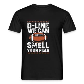 American Football Lineman - Männer T-Shirt - Schwarz - Vorne - AI Model Male 178 light (178cm)